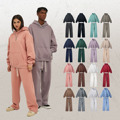 2024 Autumn & Winter High Quality Thick Oversized Custom Logo Hoodies Unisex Two-Piece Sports Suit1