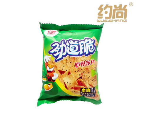 تقدم شركة Anhui Yueshang Food شرائح أرز مقرمشة صحية ورقائق أرز مقرمشة قابلة للمضغ ووجبات خفيفة غير رسمية للأسواق العالمية