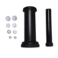 Black PP Straight WC Flush Pipe Kits for Concealed Cistern Wall-Hung Toilet Pan Connector1