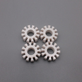 High Hardness 99% Al2O3 Alumina Ceramic Ring with Zirconia Precision Gear1