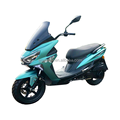 Consumo prático de 2,5l/100km de combustível azul 150cc adultos asoline motor scooter motocicleta1