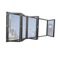 ODICK Door Glass Foldable 2022 Modern Design with Large Panel Bi Folding Patio Door Customize Insulated Thermal Break Folding1