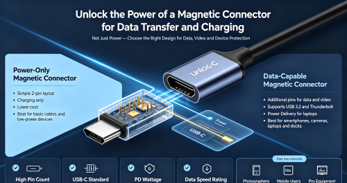 磁気コネクタの可能性を解き放つ: USB-C デバイスの充電 + 高速データ転送