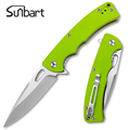 Satin Finish D2 AUS-8 Steel Blade G10 Handle Folding Survival Knife1