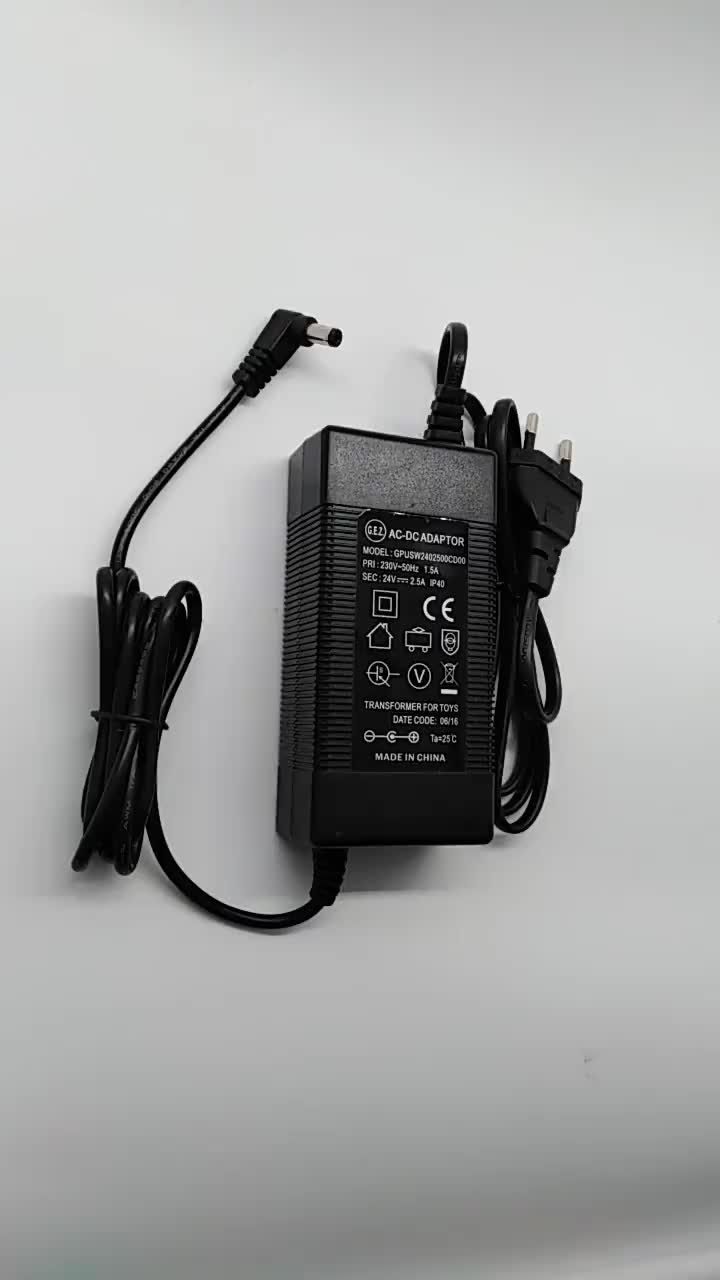 24V 2.5A laptop charger