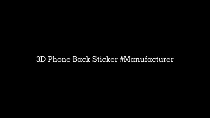 3D Mobile Phone Back Sticker