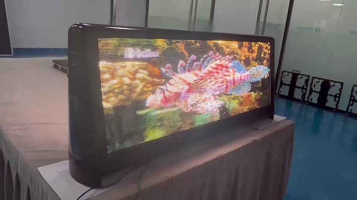 Display LED ao ar livre de publicidade de táxi