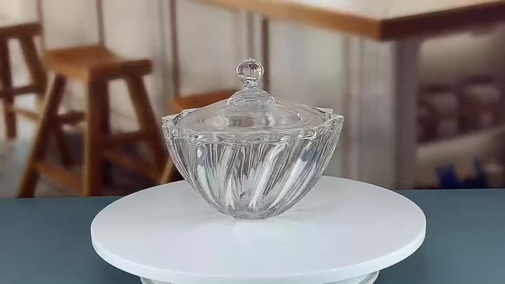 Clear Crystal Candy Glass Jar с крышкой