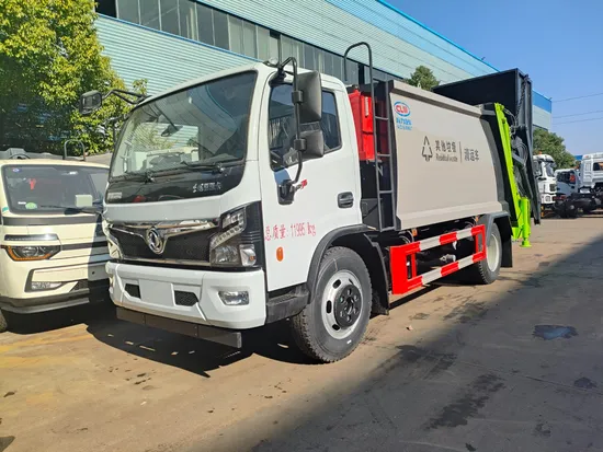 Dongfeng Jimat 4X2 10cbm Lengan Ayun Jenis Trak Pemadat Tolak1