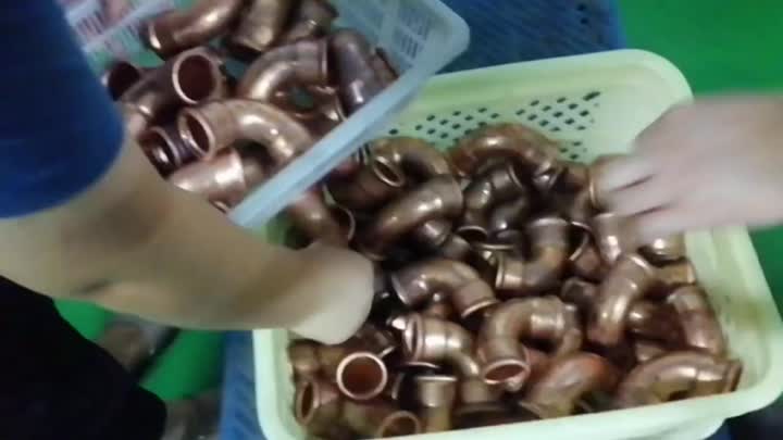 washing copper press fittings