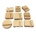 Bamboo Wood Stand - Portable Wooden Phone Holder1