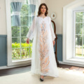 عبای عید Marrocan Kaftan Abaya لباس مسلمان زنانه 2023 لباس گلدار عید دبی1