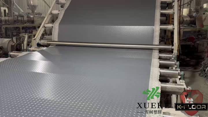 rollo de piso de diamantes de PVC