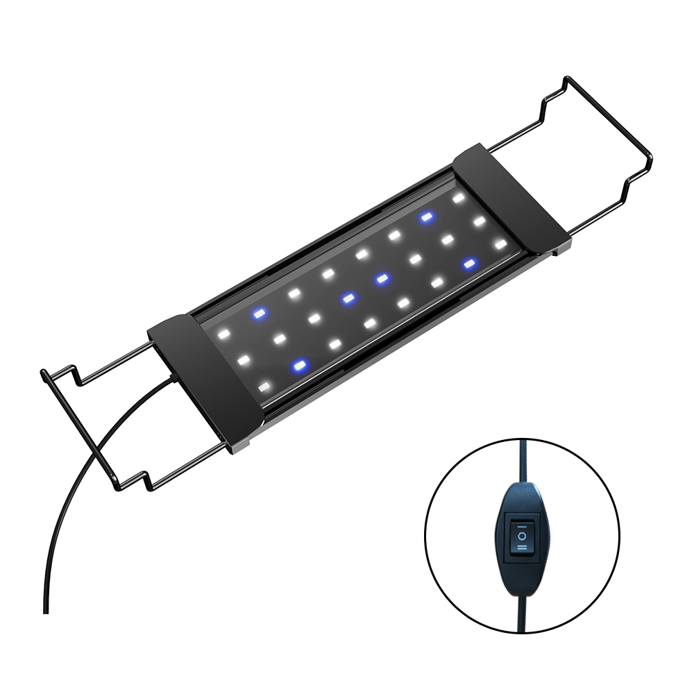 luz LED de acuario con soportes