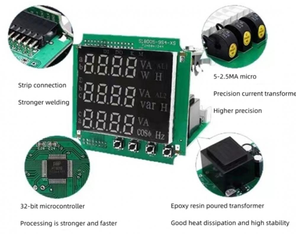 Strong reliability Three Phase Ammeter