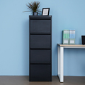 Black Steel 4-Drawer Vertical Filing Cabinet for Home Office, Warehouse, Workshop, and Gym: Essential Storage Solution1