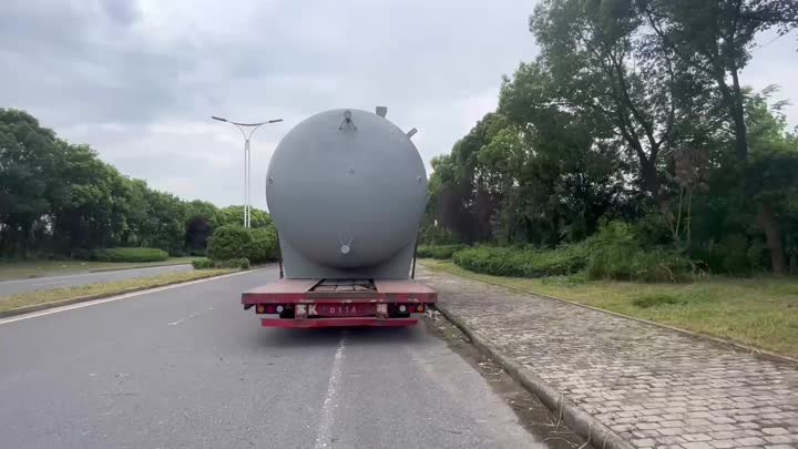 Horizontal storage tank delivery video