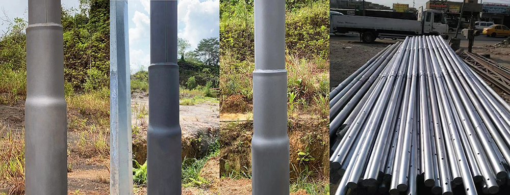 For Electrical power Steel Tubular Swaged Poles