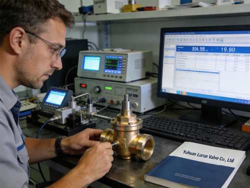 Válvula HVAC de latão selada Lurun para sistemas de aquecimento