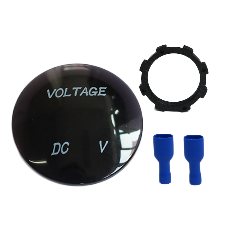 DC 12 V Wodoodporny motocykl morski mini woltometr LED Digital Mauge Voltmeter1