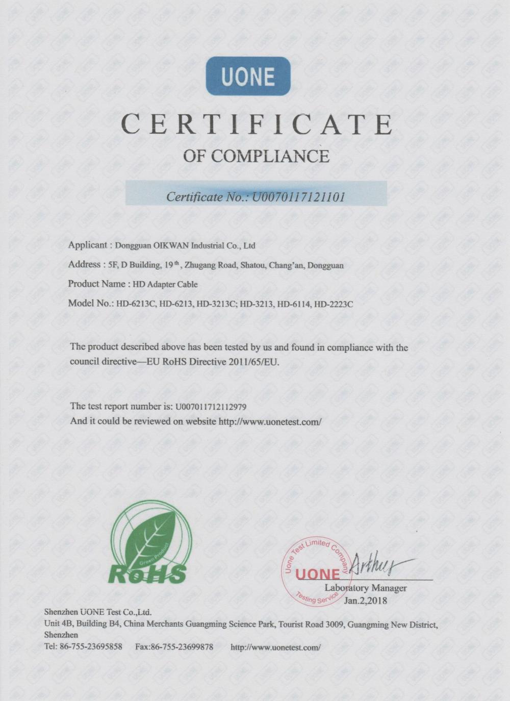 Company Certificate