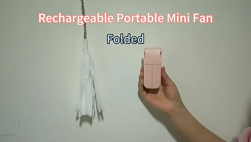 Personal 2 Speed Double-head Led power bank  Mini 2 IN 1 two Fan Pocket travelling USB Fan for indoor and outdoor fan1