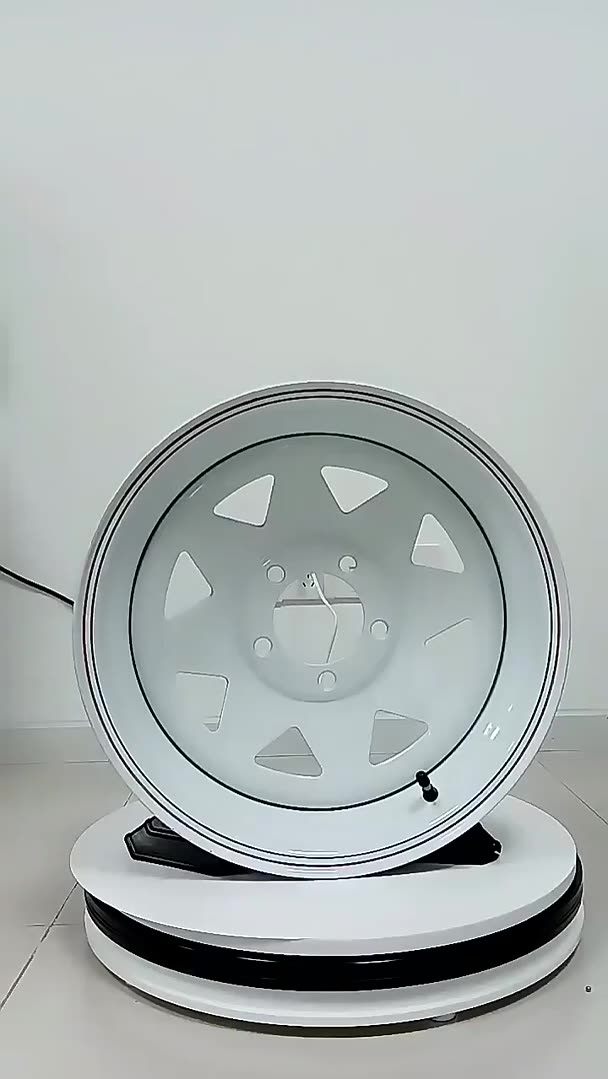 Fabrikpreis 14 Zoll Deep Dish Wheel 4x100 14x7 Chromstahl -Anhängerradabdeckung1