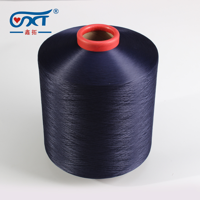 Dark Blue Nylon Covered Spandex Socks Dyed Sewing Thread Nylon Yarn