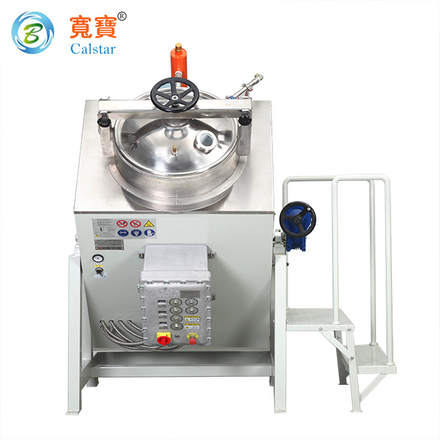Calstar solvent recovery machine for waste solvent treatment of industrial wastewater