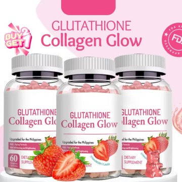 Gummies de glutathion de collagène de blanchiment de la peau