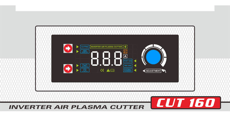 invert plasma cutter display