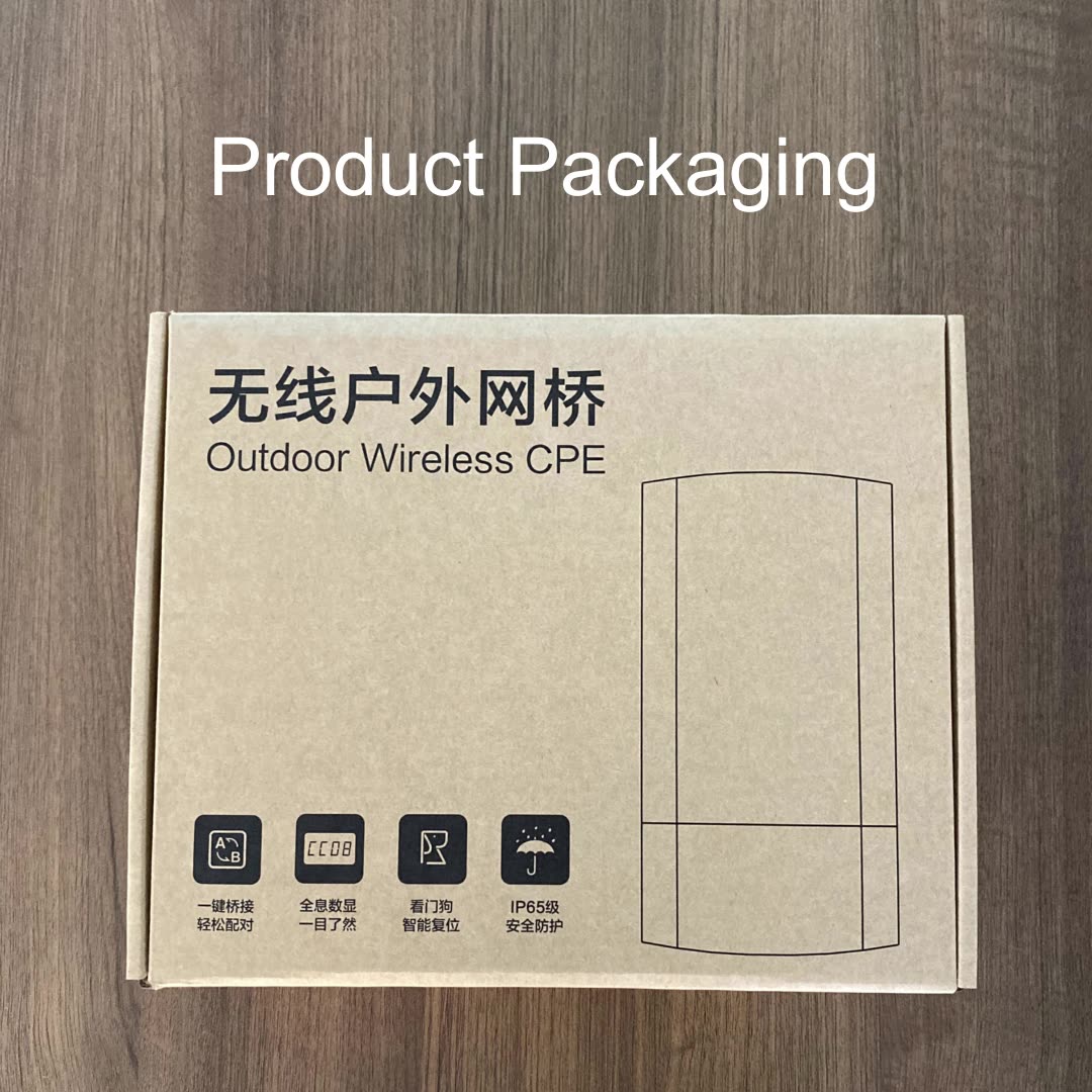 CPE Di -wifr Cyfeiriadol Awyr Agored 5km 900Mbps 5GHz 802.11ac gydag Ethernet1 Gigabit1