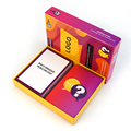 Custom Printed Adult Party Game Set: USA, France, Netherlands, UK Themes Including Drunk Cards, Logo, Gift Box & Bridge Paper Cards for Couples1