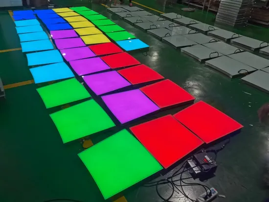 Luz dinâmica do piso LED com música e efeitos reflexivos1