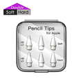 Replaceable Silicone Rubber Touchscreen Stylus Tips for iPad - Soft Pencil Nibs 2B1