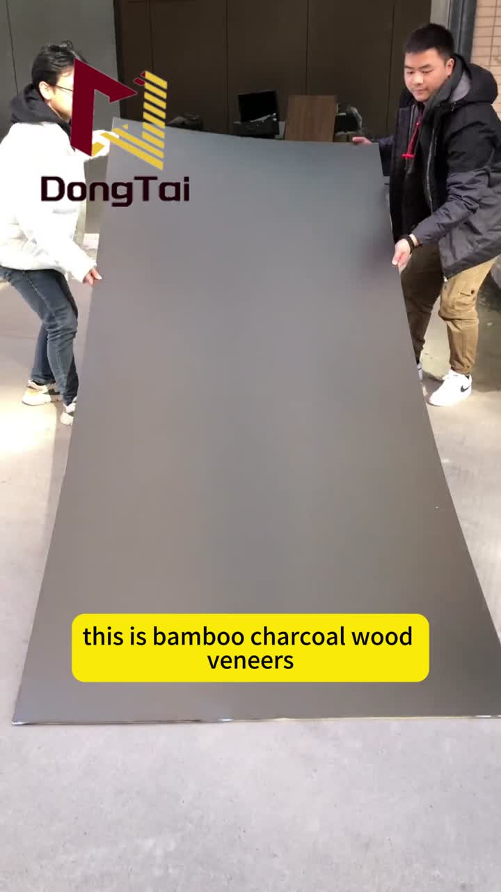 Bambusowe panele ścienne z drewna węglowego