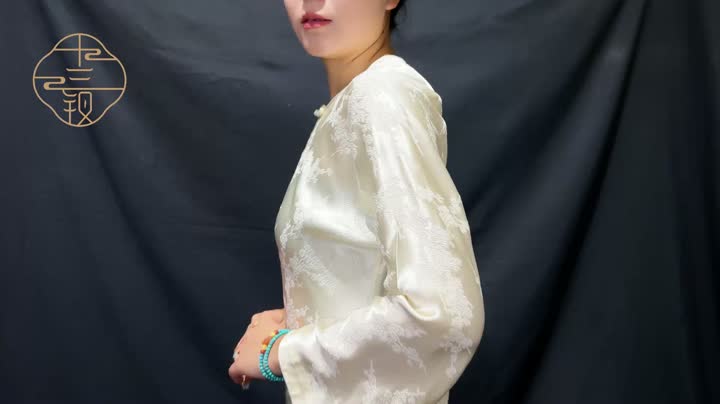 Vestido Qipao de manga larga