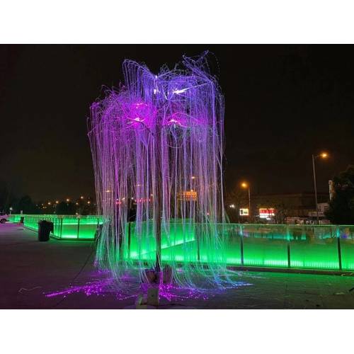 Can fiber optic lights be used outdoors?
