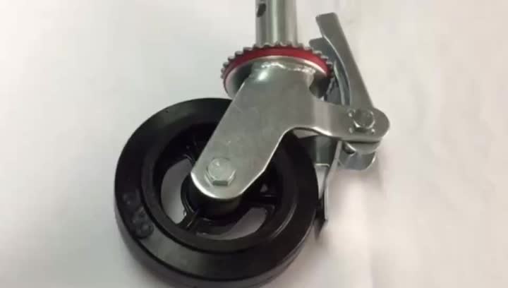 Ion Core Rubber Scaffolding Caster