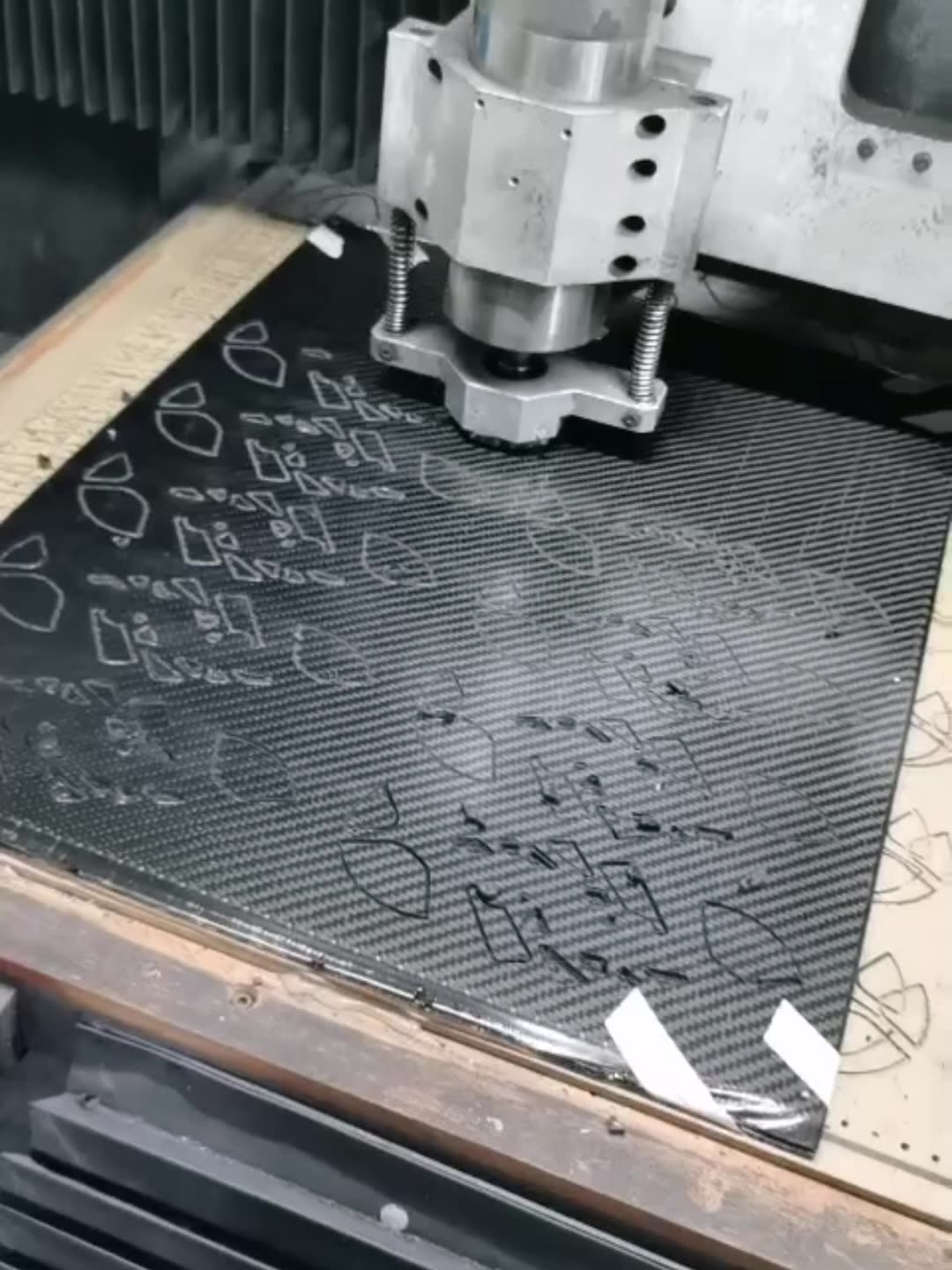 OEM дизайнының зауыттық дизайны Contrans Custom 3K көміртегі талшықтары CNC бөлшектері1