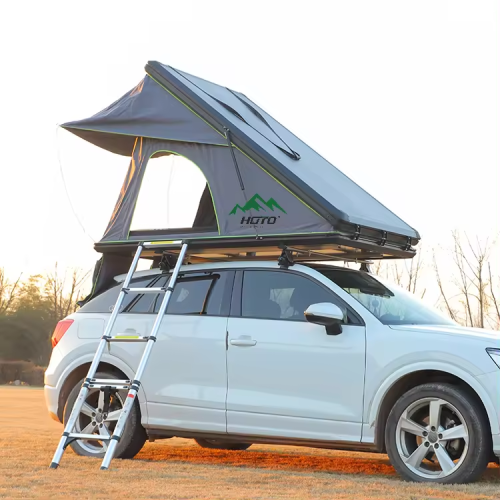 Tenda sul tetto del triangolo a guscio duro in alluminio