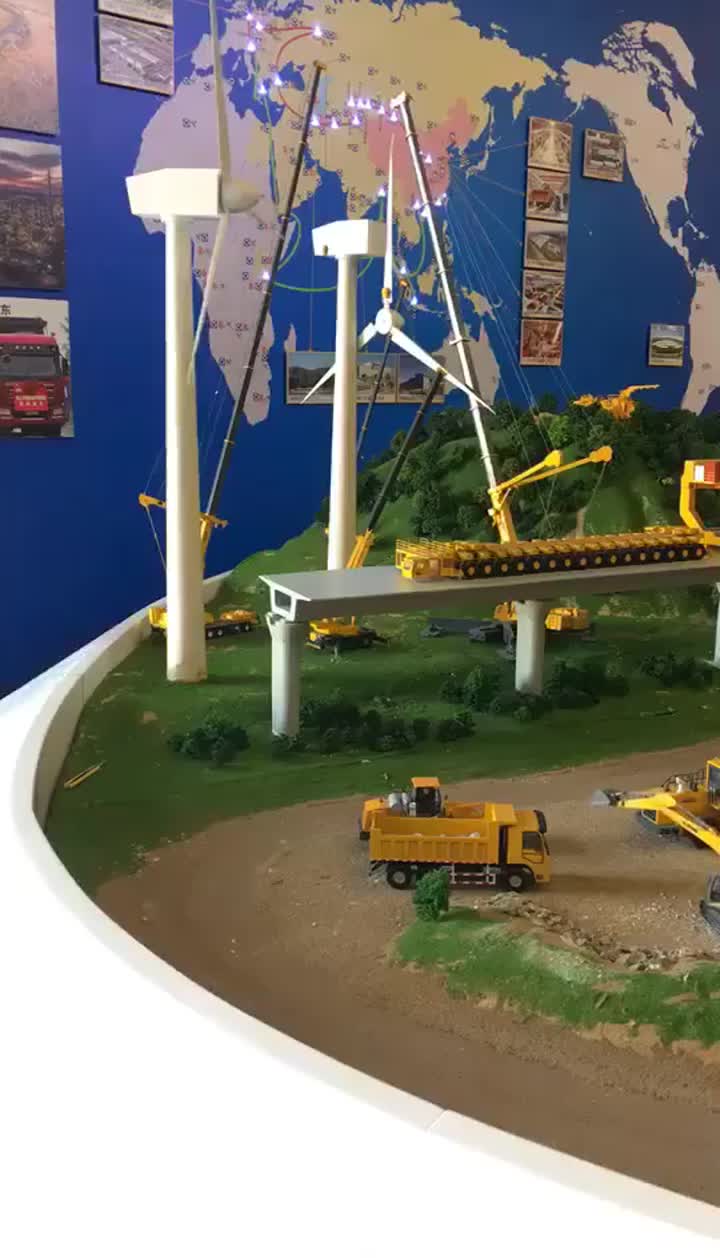 Construction site model display