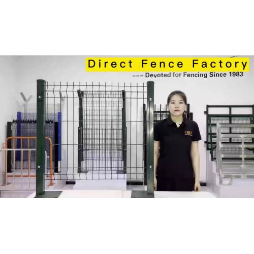 2021 top selling 3D curved welded wire mesh fence iron garden fence1