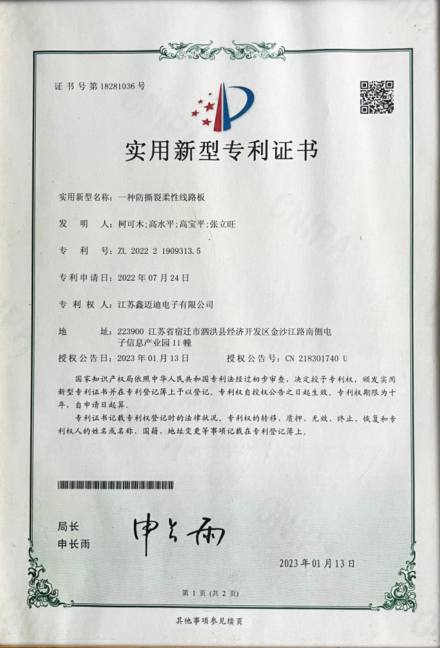 Certificate of Invention Patent