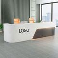 Luxury Custom Office Furniture: White Reception Desks and Salon Furniture1