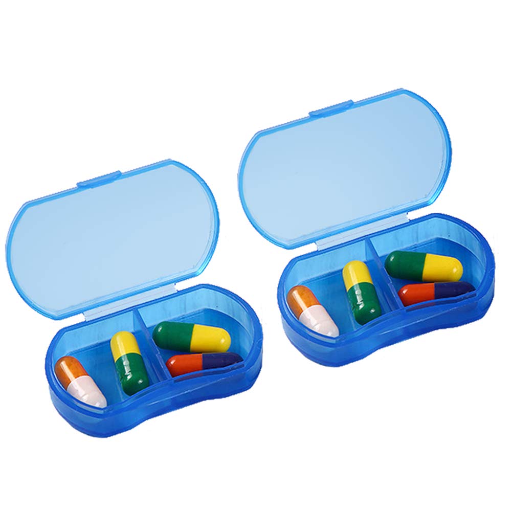 Recipiente de pílulas de caixa de pílulas am &amp; pm con 2 slots