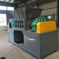 Waste Plastic Recycling and Shredding Machinery: Small Tire Crusher and Metal Scrap Shredder1
