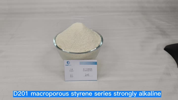 D201 Macroporous Styrène Series fortement alcalines