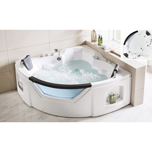 1.54*1.54m Indoor Triangle Jetted Hydromassage Bathtub