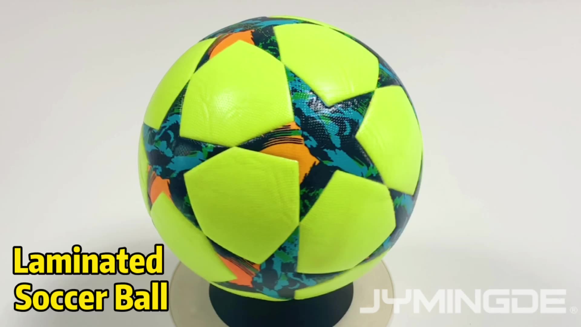 Size 5 custom print laminated pu soccer ball with logo1